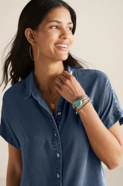 Soft Surroundings Je Veux Midi Shirtdress| Dresses