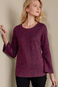 Soft Surroundings Jeri Jacquard Top| Tops