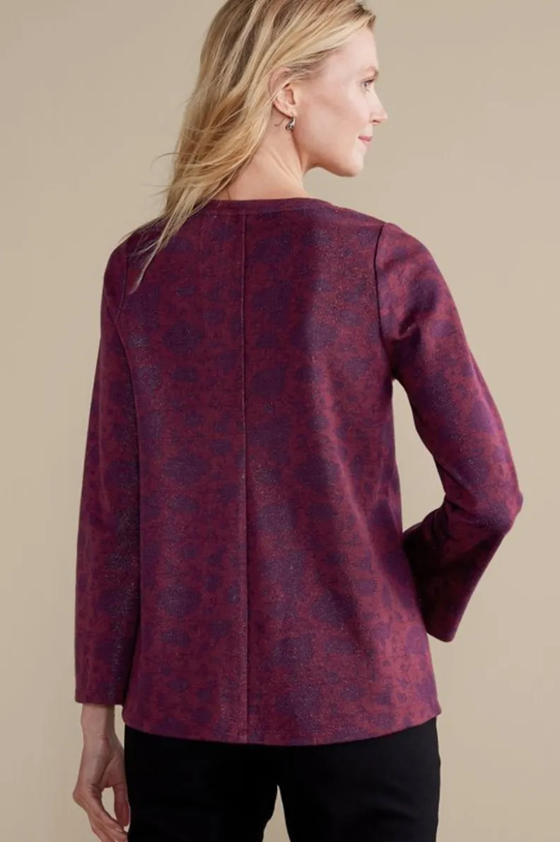 Soft Surroundings Jeri Jacquard Top| Tops