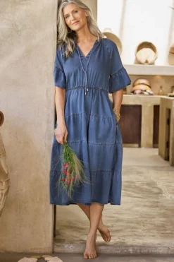 Soft Surroundings Jessanne Tencel™ Midi Dress| Dresses