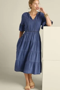 Soft Surroundings Jessanne Tencel™ Midi Dress| Dresses