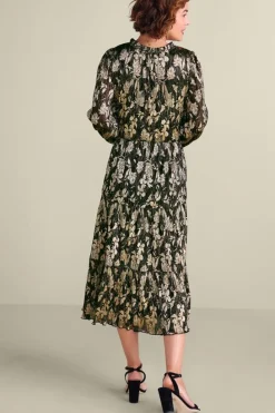 Soft Surroundings Jobelle Shimmer Midi Dress| Dresses