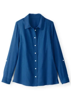Soft Surroundings Jordan Linen Blend Shirt| Tops