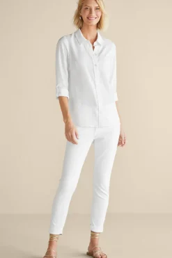Soft Surroundings Jordan Linen Blend Shirt| Tops