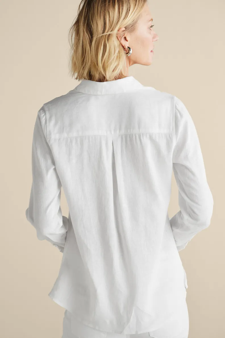 Soft Surroundings Jordan Linen Blend Shirt| Tops
