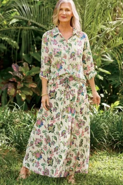 Soft Surroundings Jordan Linen Blend Skirt| Skirts
