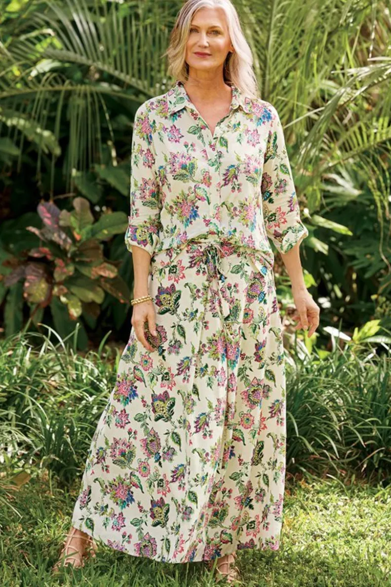 Soft Surroundings Jordan Linen Blend Skirt| Skirts