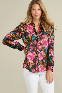 Soft Surroundings Josie Shimmer Shirt| Tops