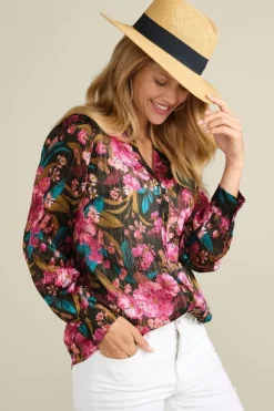Soft Surroundings Josie Shimmer Shirt| Tops