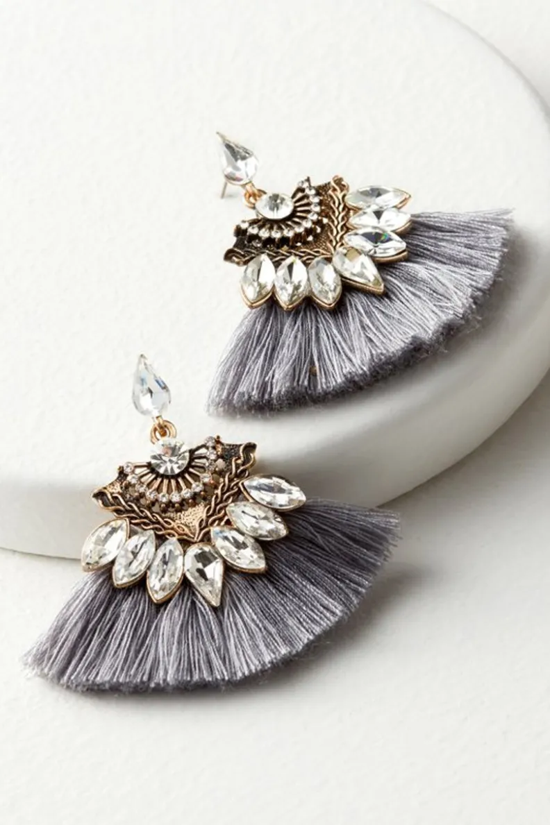 Soft Surroundings Joy Sparkle & Fringe Earrings| Jewelry|Earrings