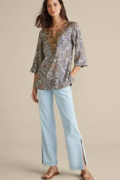 Soft Surroundings Kaimana Embellished Tunic| Tops|Tunics & Leggings