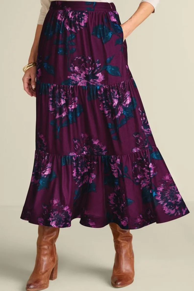 Soft Surroundings Kara Velvet Skirt| Skirts