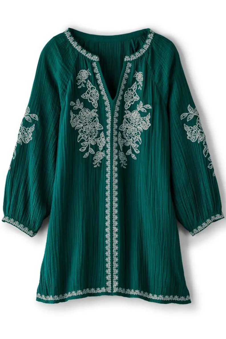 Soft Surroundings Katie Gauze Tunic| Tops|Tunics & Leggings