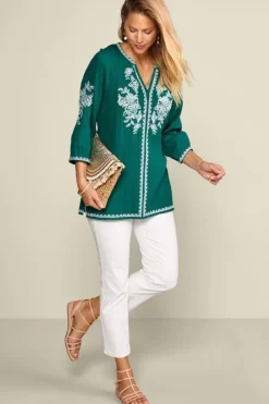 Soft Surroundings Katie Gauze Tunic| Tops|Tunics & Leggings