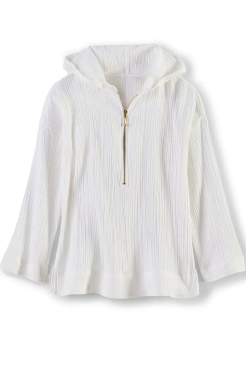 Soft Surroundings Kemia Gauze Hoodie| Tops