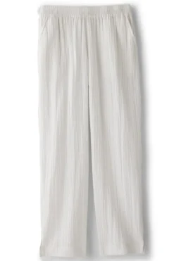 Soft Surroundings Khulani Straight Leg Gauze Crop Pants| Pants