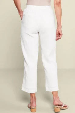 Soft Surroundings Khulani Straight Leg Gauze Crop Pants| Pants