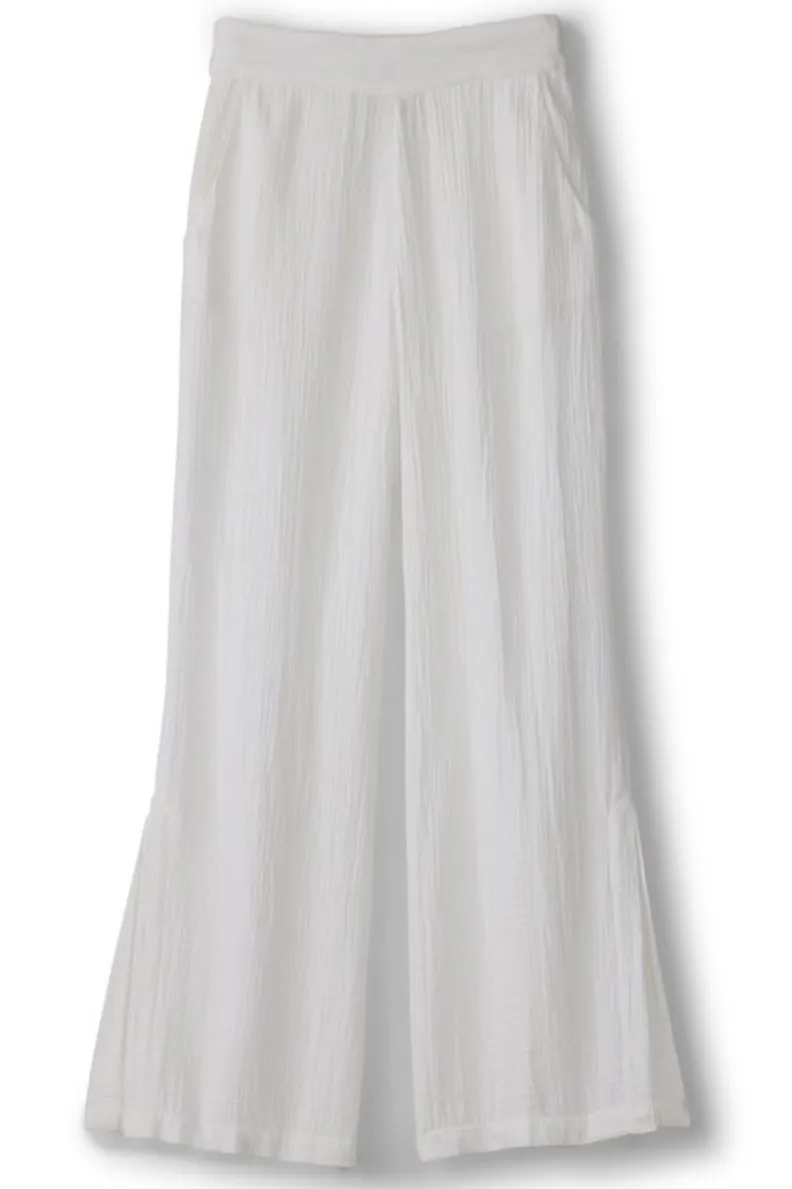 Soft Surroundings Khulani Wide Leg Gauze Pants| Pants