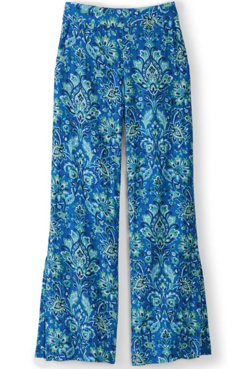 Soft Surroundings Khulani Wide Leg Gauze Pants| Pants
