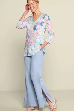 Soft Surroundings Khulani Wide Leg Gauze Pants| Pants