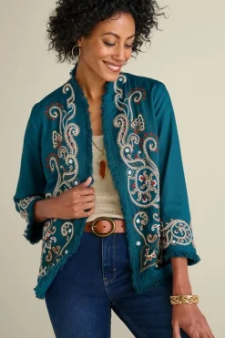 Soft Surroundings Kiruna Embroidered Jacket| Jackets & Coats