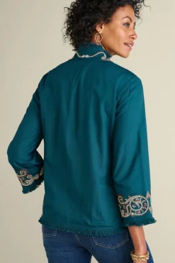 Soft Surroundings Kiruna Embroidered Jacket| Jackets & Coats