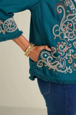 Soft Surroundings Kiruna Embroidered Jacket| Jackets & Coats