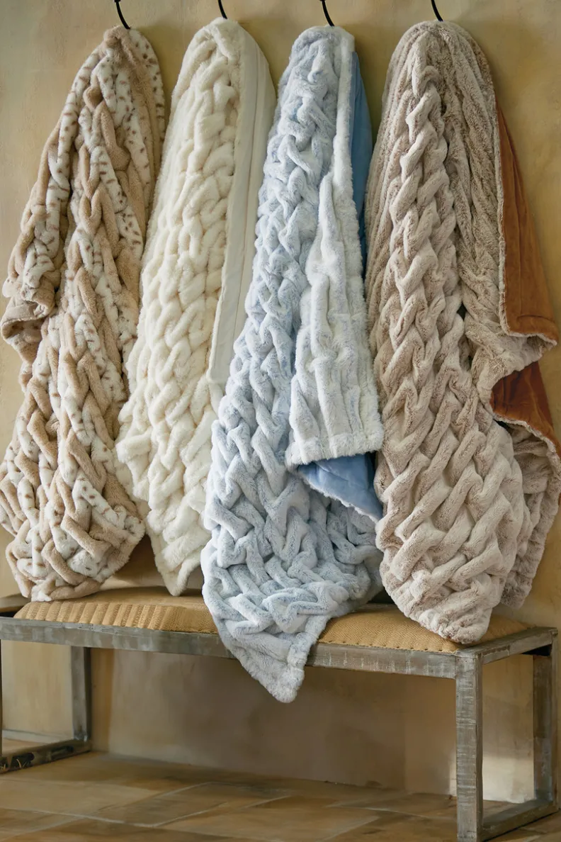 Soft Surroundings La Parisienne Faux Fur Throw| Bedding|Bedding Essentials