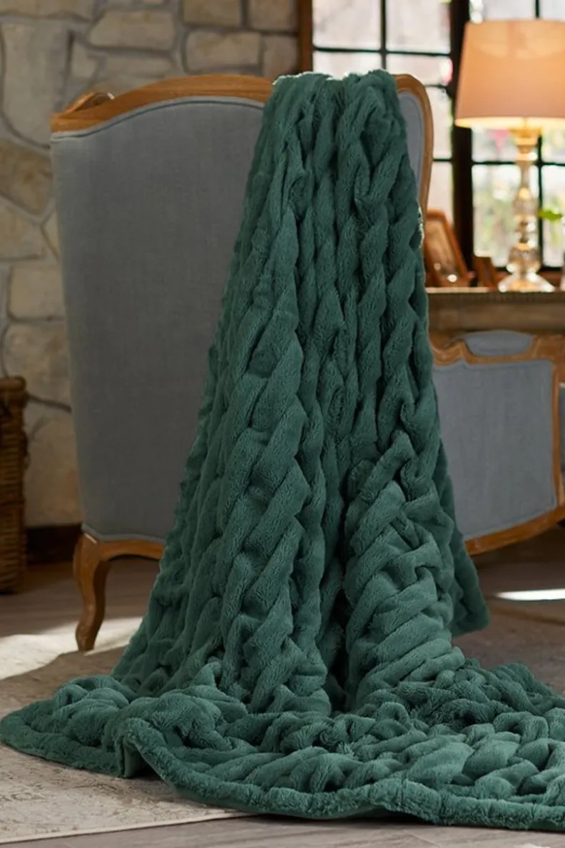 Soft Surroundings La Parisienne Faux Fur Throw| Bedding|Bedding Essentials