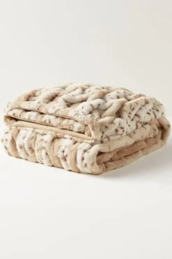 Soft Surroundings La Parisienne Faux Fur Throw| Bedding|Bedding Essentials