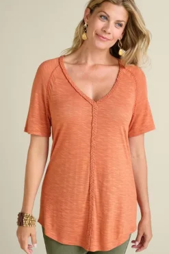 Soft Surroundings Lainey Slub Tee| Tops