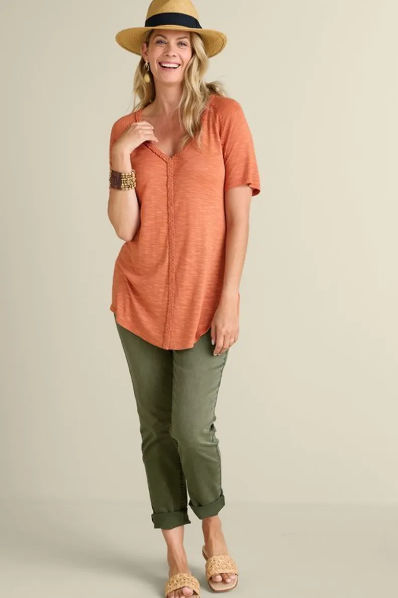 Soft Surroundings Lainey Slub Tee| Tops