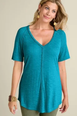 Soft Surroundings Lainey Slub Tee| Tops