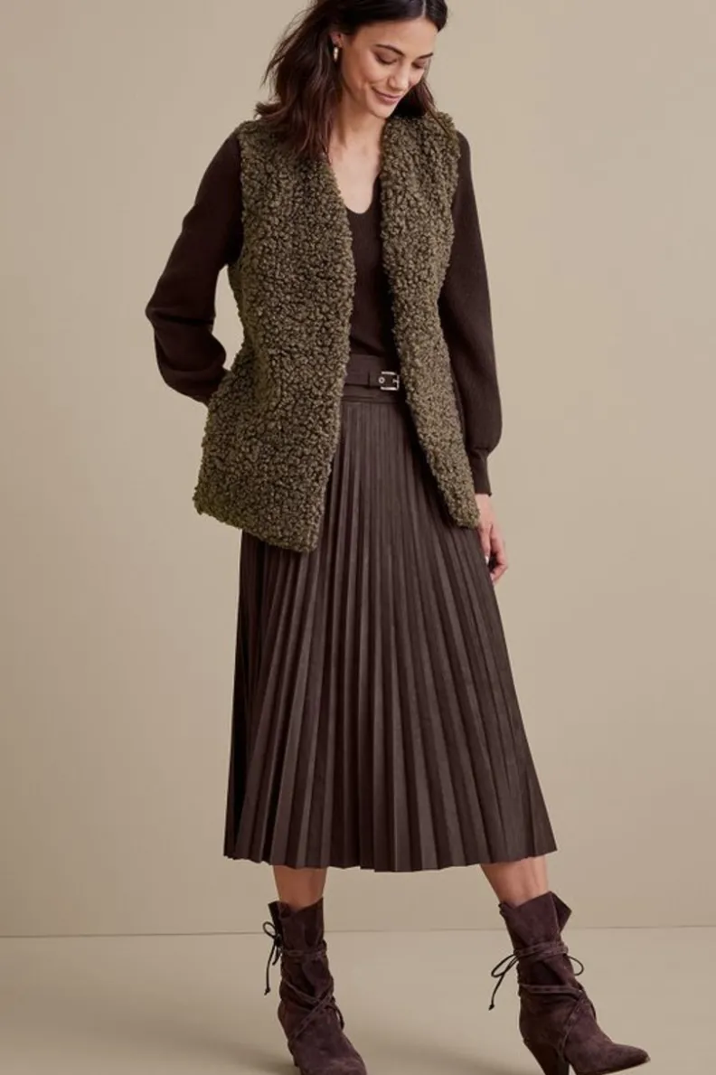 Soft Surroundings Lavina Faux Suede Skirt| Skirts