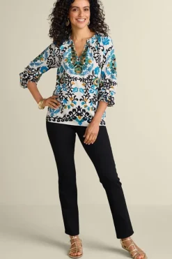 Soft Surroundings Leona Long Sleeve Top| Tops