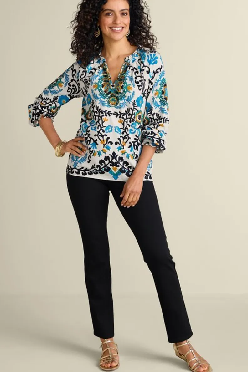 Soft Surroundings Leona Long Sleeve Top| Tops