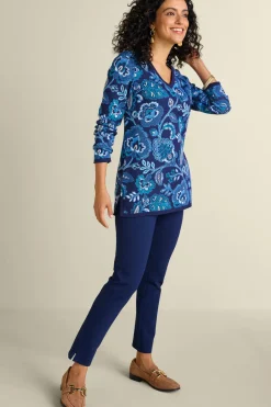 Soft Surroundings Leonor Jacquard Tunic Sweater| Tops|Sweaters & Cardigans