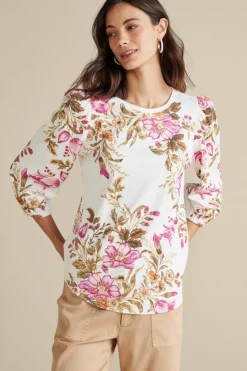 Soft Surroundings Lesley Printed Top| Tops