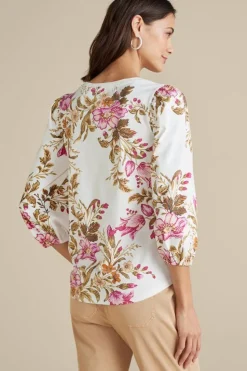 Soft Surroundings Lesley Printed Top| Tops