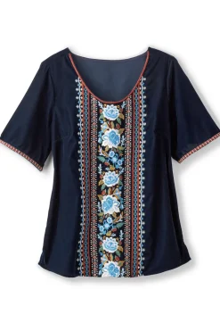 Soft Surroundings Lilian Velvet Top| Tops