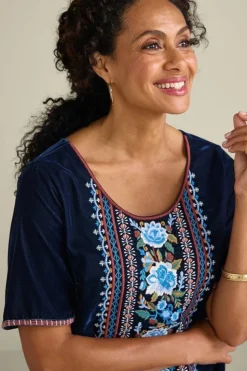 Soft Surroundings Lilian Velvet Top| Tops