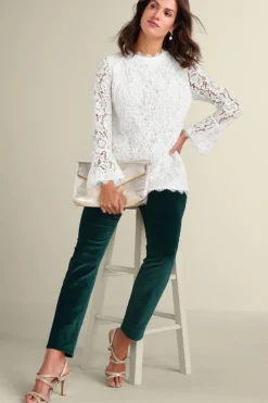 Soft Surroundings Lilith Lace Top| Tops