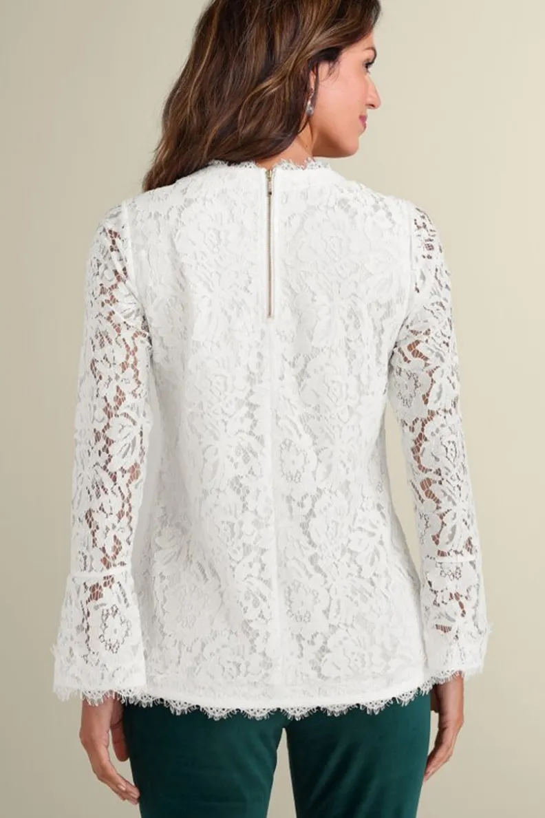 Soft Surroundings Lilith Lace Top| Tops