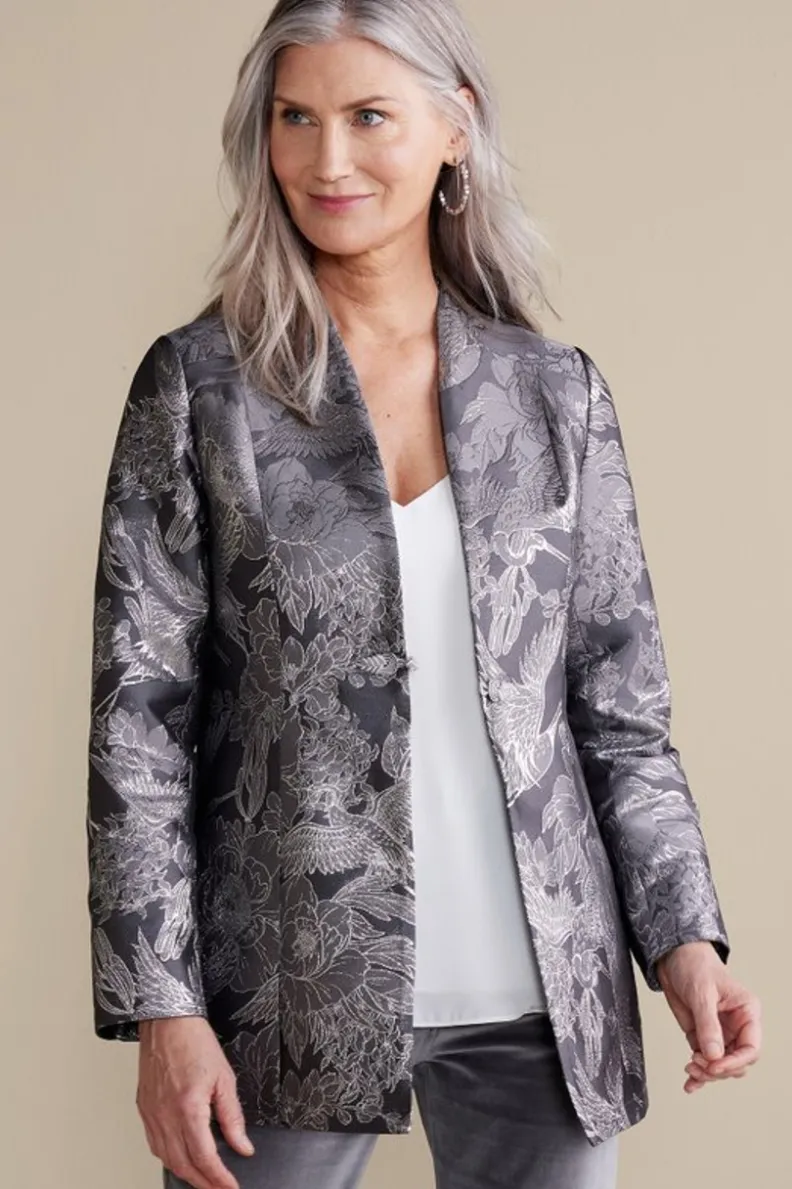 Soft Surroundings Lismore Jacquard Jacket| Jackets & Coats