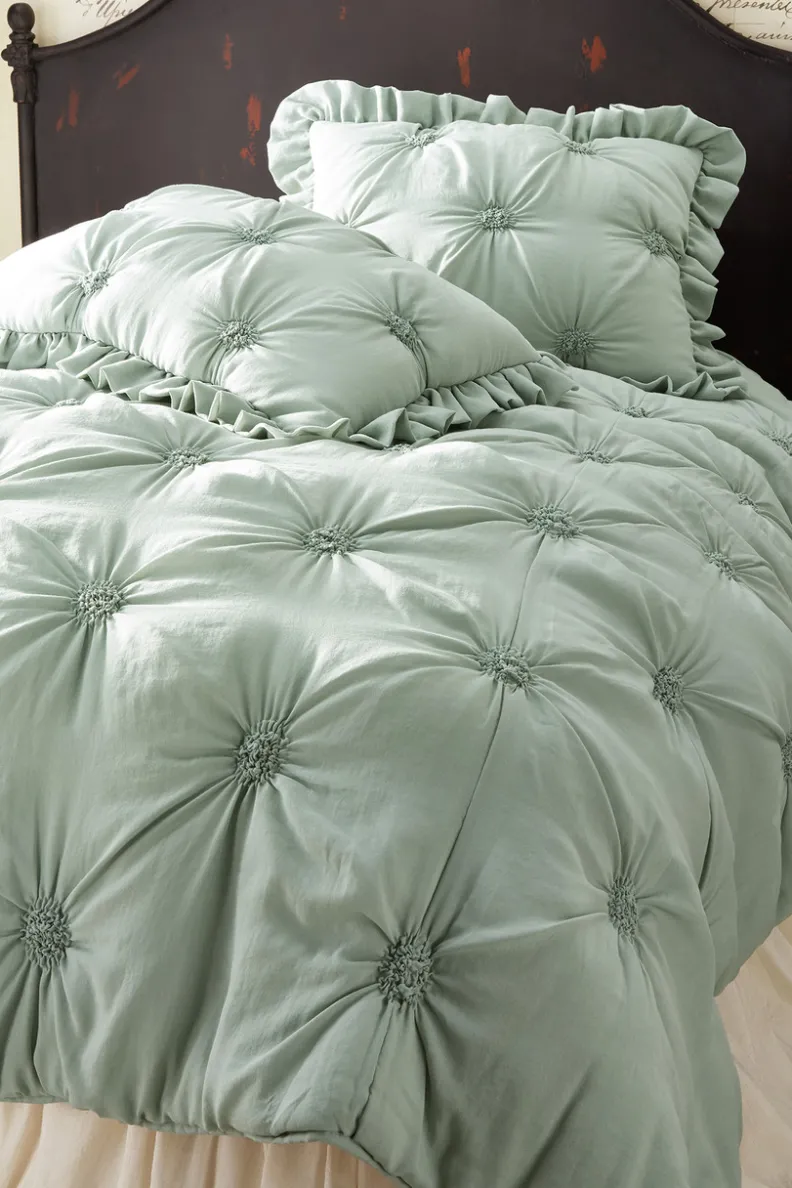 Soft Surroundings Lombardi Smocked Coverlet I| Bedding|Bedding Collections