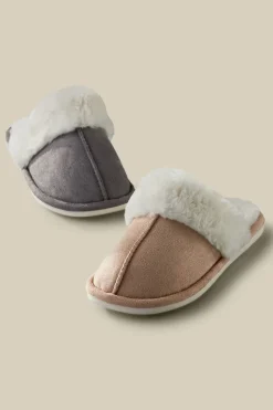 Soft Surroundings Lora Cuffed Slippers| Shoes