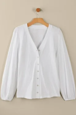 Soft Surroundings Lorna Button Front Top| Tops