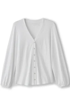 Soft Surroundings Lorna Button Front Top| Tops
