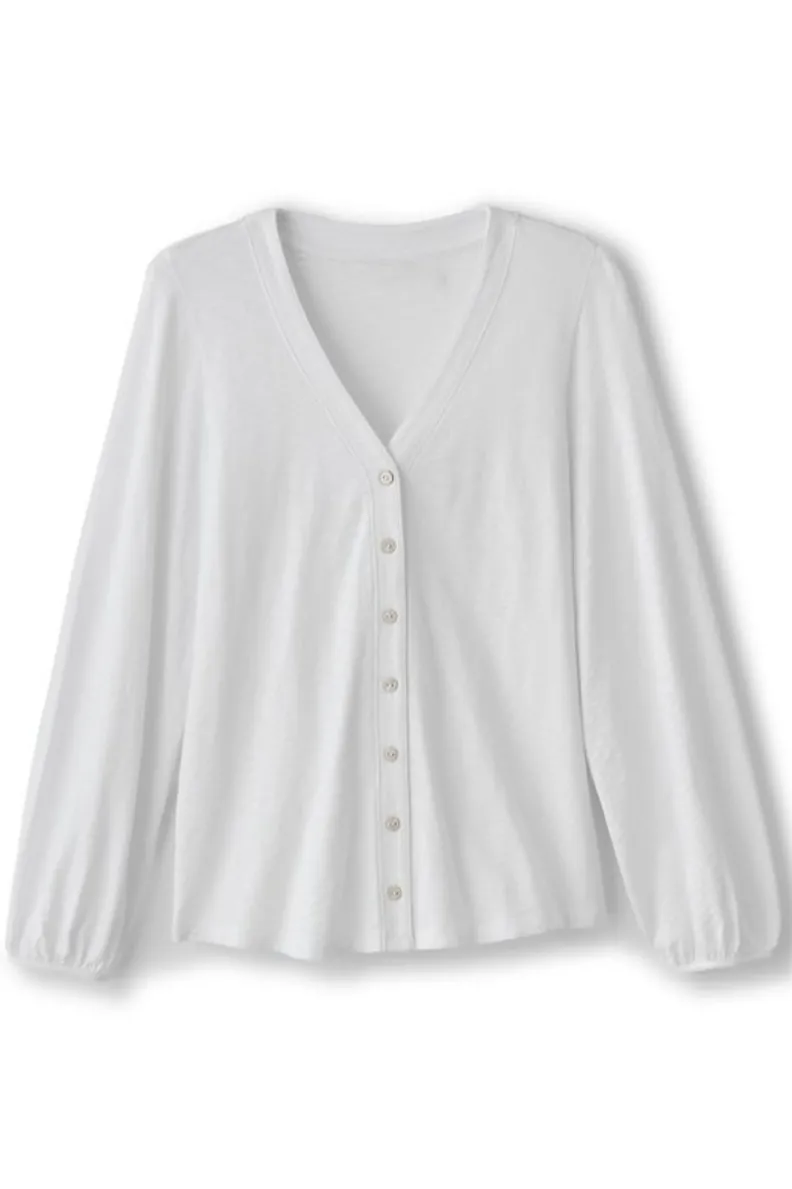 Soft Surroundings Lorna Button Front Top| Tops