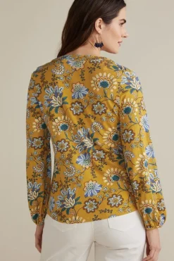 Soft Surroundings Lorna Button Front Top| Tops